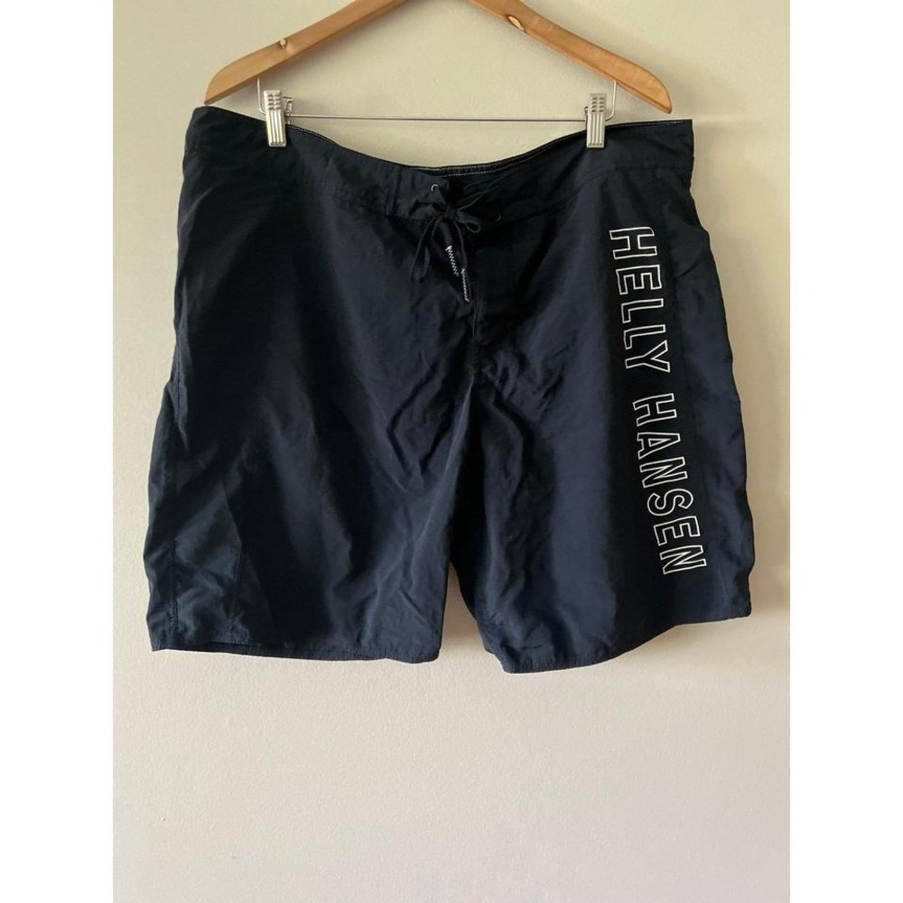Helly Hansen Black Logo Swim Trunks Size 40